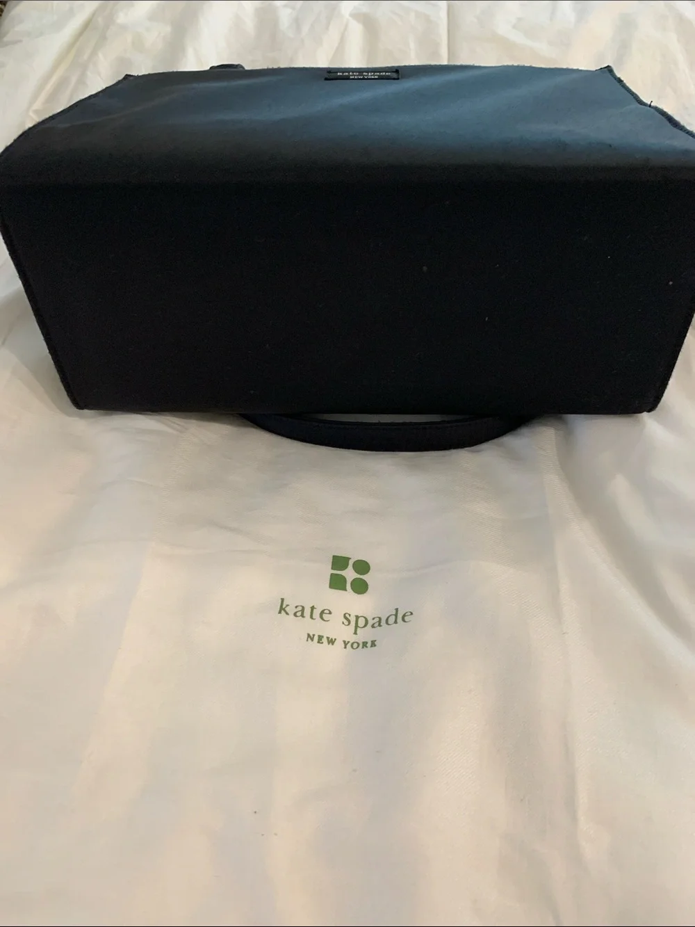 Kate Spade Vintage Black Shoulder Tote Bag.